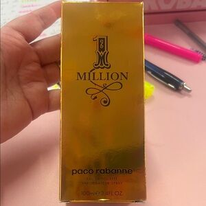 Paco Rabanne gold metallic 1 Million boxed fragrance